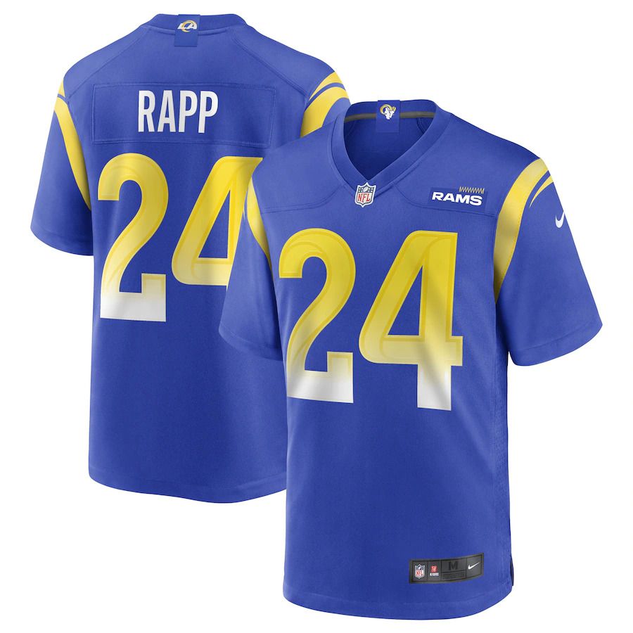 Men Los Angeles Rams #24 Taylor Rapp Nike Royal Game NFL Jersey->los angeles rams->NFL Jersey